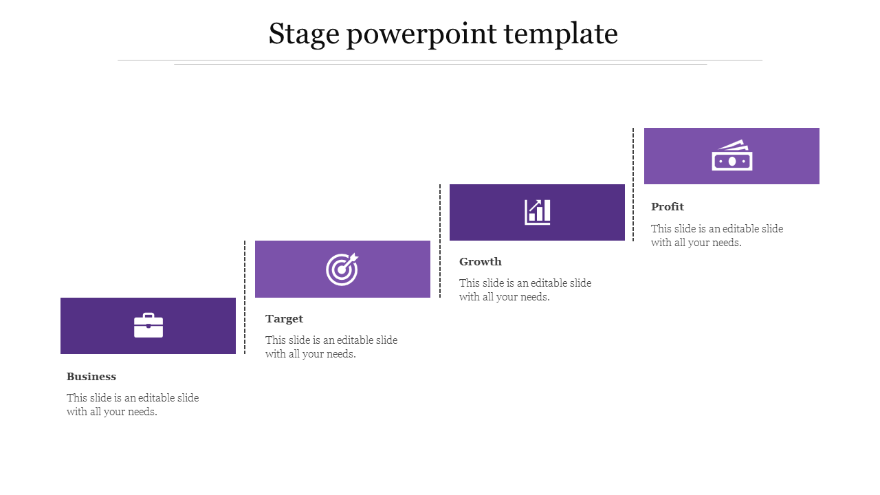 stage powerpoint template-Purple